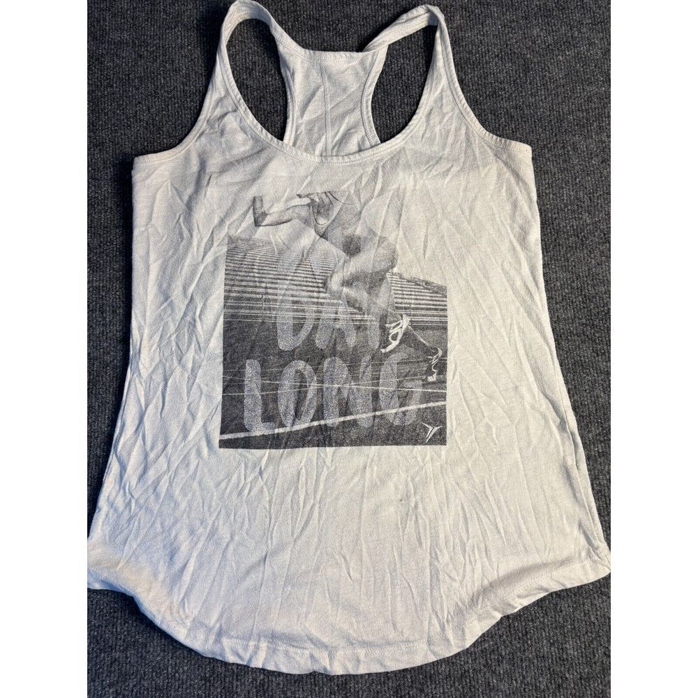 Old Navy Activewear Tank Top Womens Medium White Slim Fit Wide Strap Round‎ Neck